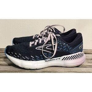 Brooks Glycerin GTS 20 Shoes‎ Womens Size 8 Blue Running Support 1203701B499